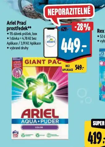 Albert Ariel prací prostředek nabídka