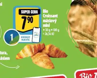 Albert Bio croissant máslový mini nabídka
