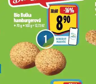 Albert Bio bulka hamburgerová nabídka