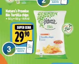 Albert Bio tortilla chips nabídka