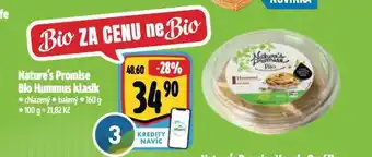 Albert Bio hummus klasik nabídka