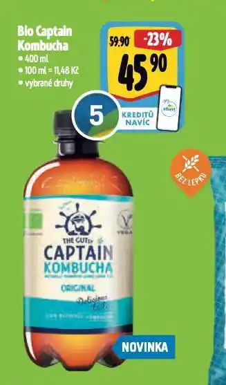 Albert Bio captain kombucha nabídka