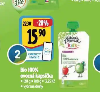 Albert Bio 100% ovocná kapsička nabídka