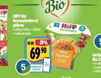 Albert Hipp bio masozeleninový příkrm nabídka