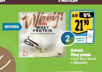 Albert Nutrend whey protein nabídka
