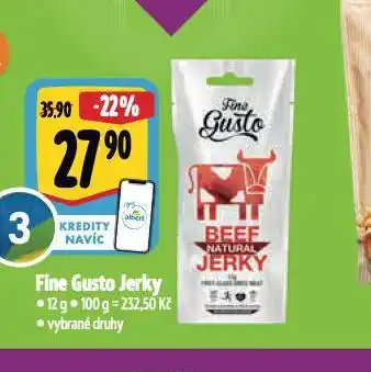 Albert Fine gusto jerky nabídka