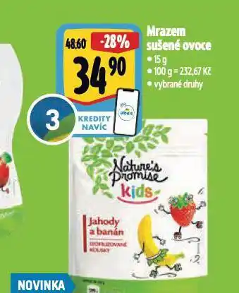 Albert Mrazem sušené ovoce nabídka