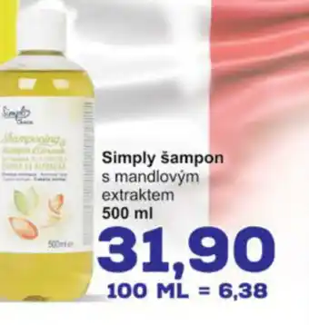 Jip Simply šampon s mandlovým extraktem 500 ml nabídka