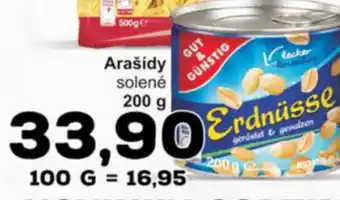 Jip Arašídy solené 200 g nabídka