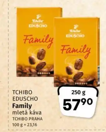Coop TCHIBO EDUSCHO Family mletá káva nabídka