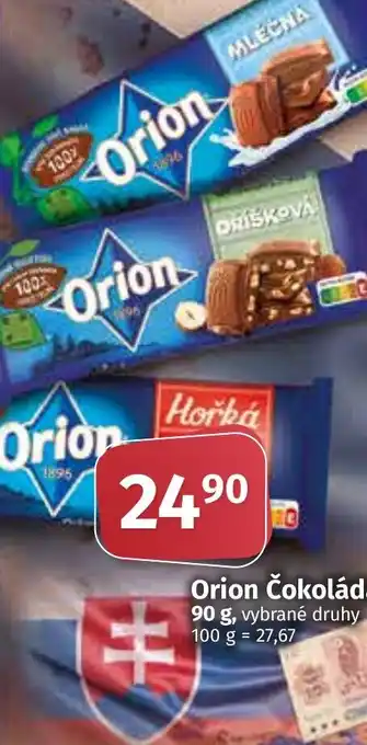 COOP TIP Orion Čokoláda 90 g nabídka
