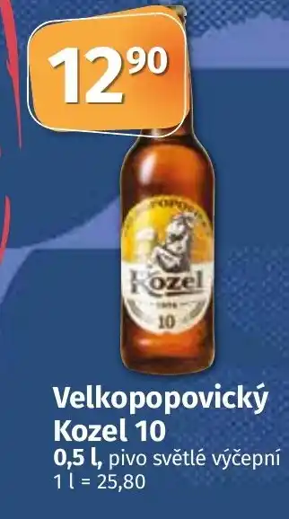 COOP TIP Velkopopovický Kozel 10 0.5L nabídka
