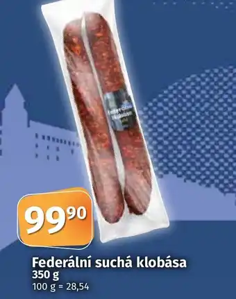 COOP TIP Federální suchá klobása 350 g nabídka