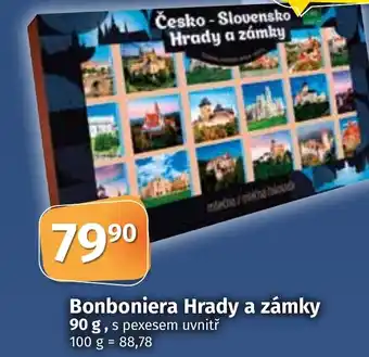 COOP TIP Bonboniera Hrady a zámky 90 g nabídka