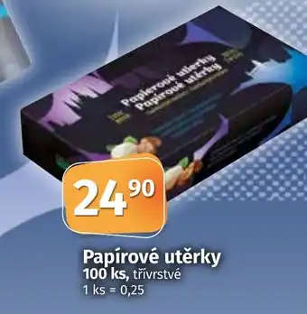 COOP TIP Papírové utěrky 100 ks nabídka