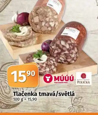 COOP TIP Tlačenka tmavá/světlá nabídka