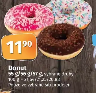 COOP TIP Donut 55 g/56 g/57 g nabídka