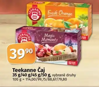 COOP TIP Teekanne Čaj nabídka