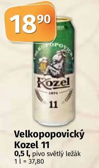 COOP TIP Velkopopovický Kozel 11 0,5L nabídka