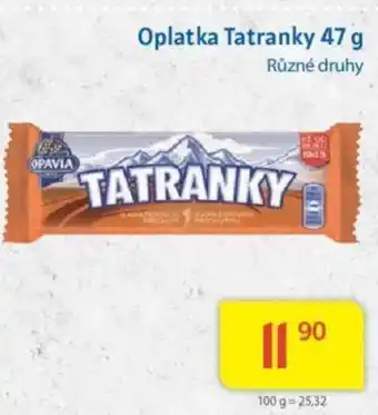 Kubík potraviny Oplatka Tatranky 47 g nabídka