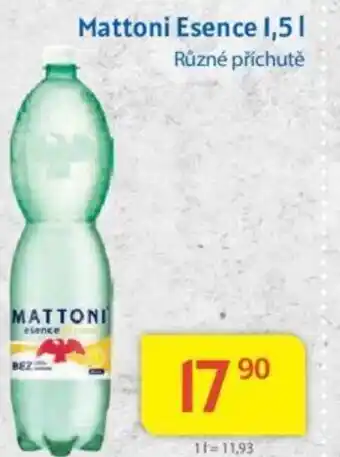 Kubík potraviny Mattoni Esence 1,5L nabídka