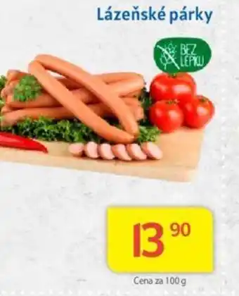 Kubík potraviny Lázeňské párky nabídka