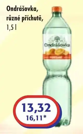 ČEPOS Ondrášovka, různé příchutě, 1.5L nabídka