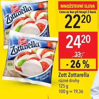 Globus Zott Zottarella nabídka