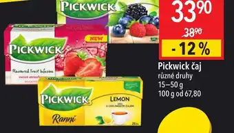 Globus Pickwick čaj nabídka