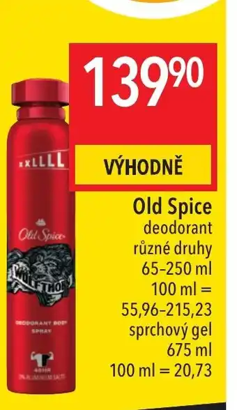 Globus Old Spice nabídka