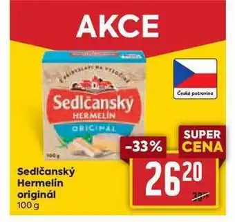 Billa Sedlčanský hermelín originál 100 g nabídka