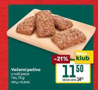 Billa Večerni pečivo z naší pece 1 ks, 75 g nabídka