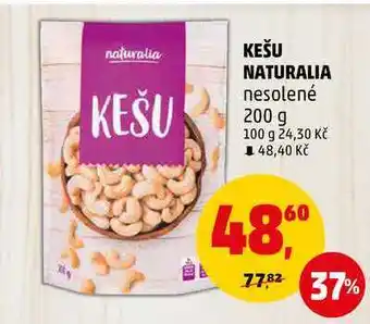 Penny Market Kešu naturalia nesolené, 200 g nabídka
