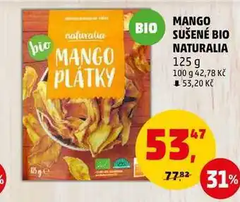 Penny Market Mango sušené bio naturalia, 125 g nabídka