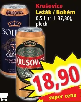 Norma Krušovice Ležák / Bohém 0,5L nabídka