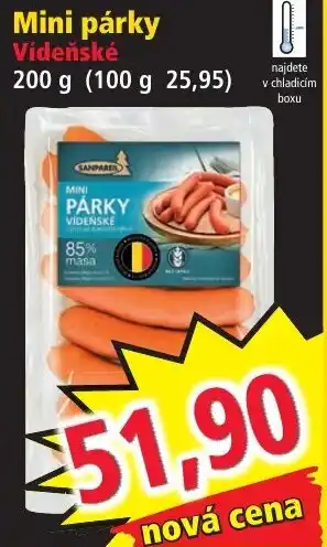 Norma Mini párky Vídeňské nabídka