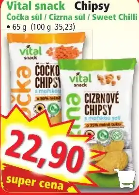 Norma Vital snack Chipsy nabídka