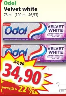 Norma Odol Velvet white nabídka