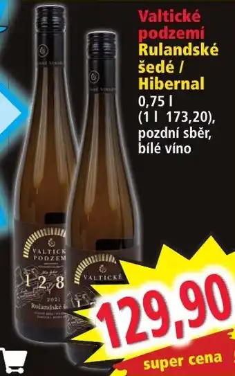 Valtické podzemí Rulandské šedé / Hibernal 0.75L