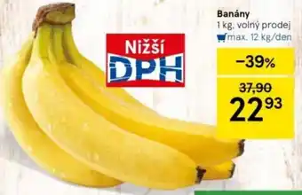 Tesco Banány nabídka