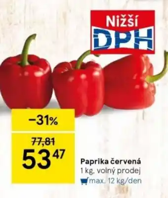 Tesco Paprika červená nabídka