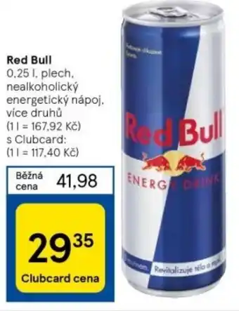Tesco Red Bull 0.25L nabídka