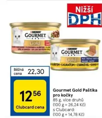 Tesco Gourmet Gold Paštika pro kočky nabídka