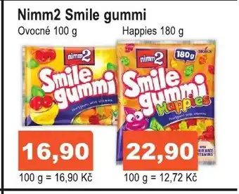 COOP DISKONT Nimm2 Smile gummi nabídka