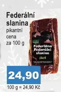COOP DISKONT Federální slanina 100 g nabídka