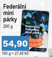 COOP DISKONT Federální mini párky 200 g nabídka