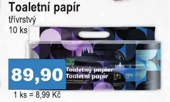 COOP DISKONT Toaletní papír třívrstvý 10 ks nabídka