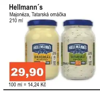 COOP DISKONT Hellmann's Majonéza, Tatarská omáčka 210 ml nabídka
