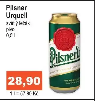 COOP DISKONT Pilsner Urquell nabídka