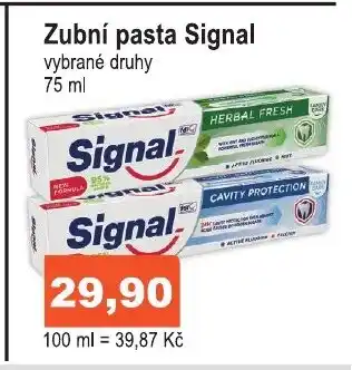 COOP DISKONT Zubní pasta Signal nabídka
